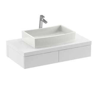 Ravak umyvadlo FORMY 02 600 D white bez přepadu XJM01260000