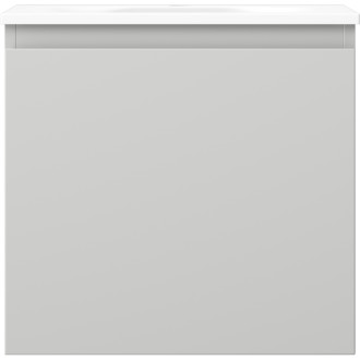 Koupelnová skříňka Mexen Orio 50 cm s umyvadlem Vela, 1 zásuvka, matně šedá/matně bílá - 91A10-05047-1-BF62-W23M01