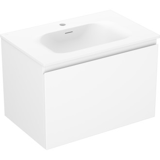 Koupelnová skříňka Mexen Orio 70 cm s umyvadlem Vela, 1 zásuvka, matná bílá - 91A10-07047-1-BF01-W23M01