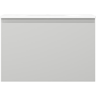 Koupelnová skříňka Mexen Orio 70 cm s umyvadlem Vela, 1 zásuvka, matná šedá/matná bílá - 91A10-07047-1-BF62-W23M01