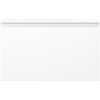 Koupelnová skříňka Mexen Orio 80 cm s umyvadlem Vela, 1 zásuvka, matná bílá - 91A10-08047-1-BF01-W23M01