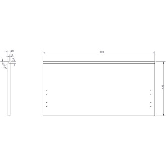 Koupelnová skříňka Mexen Orio 90 cm s umyvadlem Vela, 1 zásuvka, matně šedá/matně bílá - 91A10-09047-1-BF62-W23M01