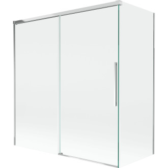 Mexen Rox 2-křídlá posuvná vanová zástěna 150 + 70 x 150 cm, průhledná, chrom - 8C9-150-070-01-00