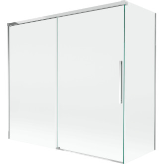 Mexen Rox 2-křídlá posuvná vanová zástěna 170 + 80 x 150 cm, průhledná, chrom - 8C9-170-080-01-00