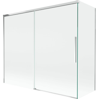 Mexen Rox 2-křídlá posuvná vanová zástěna 180 + 90 x 150 cm, průhledná, chrom - 8C9-180-090-01-00