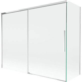 Mexen Rox 2-křídlá posuvná vanová zástěna 190 + 90 x 150 cm, průhledná, chrom - 8C9-190-090-01-00