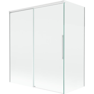 Mexen Rox 2-křídlá posuvná vanová zástěna 140 + 70 x 150 cm, průhledná, bílá - 8C9-140-070-20-00