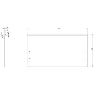 Koupelnová skříňka Mexen Rivel 80 cm s umyvadlem Vela, 1 zásuvka, drážkovaná, matně šedá/matně bílá - 91A20-08047-1-BF62-W23M01
