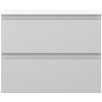 Koupelnová skříňka Mexen Orio 60 cm s umyvadlem Otis, 2 zásuvky, matná šedá/matná bílá - 91A10-06047-2-BFF62-W18M01