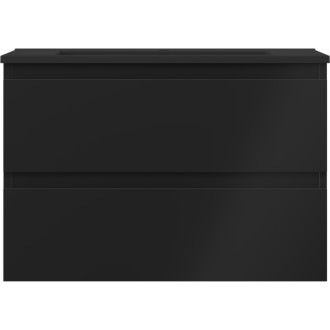 Mexen Orio szafka łazienkowa 70 cm z umywalką Otis, 2 szuflady, czarna mat - 91A10-07047-2-BFF71-W18M71