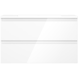 Mexen Orio szafka łazienkowa 80 cm z umywalką Otis, 2 szuflady, biała połysk - 91A10-08047-2-BFF00-W18M00