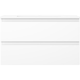 Koupelnová skříňka Mexen Orio 80 cm s umyvadlem Otis, 2 zásuvky, matná bílá - 91A10-08047-2-BFF01-W18M01