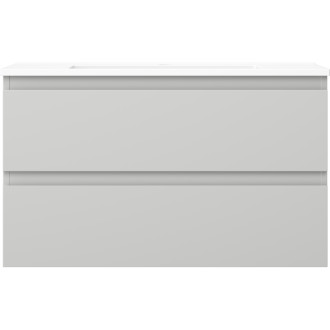 Koupelnová skříňka Mexen Orio 80 cm s umyvadlem Otis, 2 zásuvky, matná šedá/matná bílá - 91A10-08047-2-BFF62-W18M01