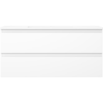 Koupelnová skříňka Mexen Orio 100 cm s umyvadlem Otis, 2 zásuvky, matná bílá - 91A10-10047-2-BFF01-W18M01