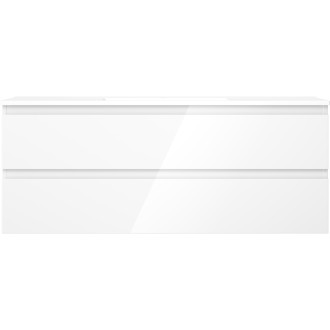 Mexen Orio szafka łazienkowa 120 cm z umywalką Otis, 2 szuflady, biała połysk - 91A10-12047-2-BFF00-W18M00