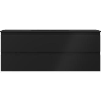 Mexen Orio szafka łazienkowa 120 cm z umywalką Otis, 2 szuflady, czarna mat - 91A10-12047-2-BFF71-W18M71