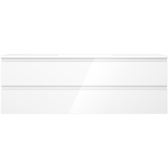 Mexen Orio szafka łazienkowa 140 cm z umywalką Otis, 2 szuflady, biała połysk - 91A10-14047-2-BFF00-W18M00