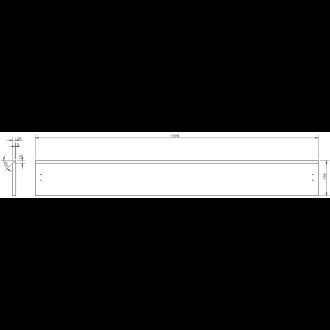 Koupelnová skříňka Mexen Orio 160 cm s umyvadlem Otis, 2 zásuvky, bílý lesk - 91A10-16047-2-BFF00-W18M00