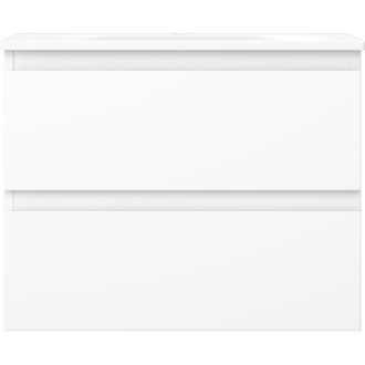 Koupelnová skříňka Mexen Orio 60 cm s umyvadlem Vela, 2 zásuvky, matná bílá - 91A10-06047-2-BFF01-W23M01