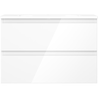 Koupelnová skříňka Mexen Orio 70 cm s umyvadlem Vela, 2 zásuvky, lesklá bílá - 91A10-07047-2-BFF00-W23M00