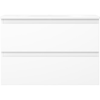 Koupelnová skříňka Mexen Orio 70 cm s umyvadlem Vela, 2 zásuvky, matná bílá - 91A10-07047-2-BFF01-W23M01