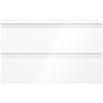 Mexen Orio szafka łazienkowa 80 cm z umywalką Vela, 2 szuflady, biała połysk - 91A10-08047-2-BFF00-W23M00