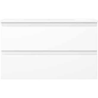 Koupelnová skříňka Mexen Orio 80 cm s umyvadlem Vela, 2 zásuvky, matná bílá - 91A10-08047-2-BFF01-W23M01