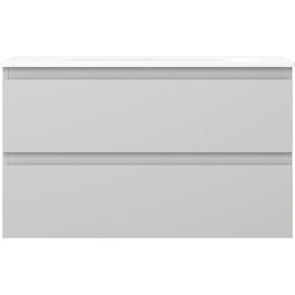 Koupelnová skříňka Mexen Orio 80 cm s umyvadlem Vela, 2 zásuvky, matná šedá/matná bílá - 91A10-08047-2-BFF62-W23M01