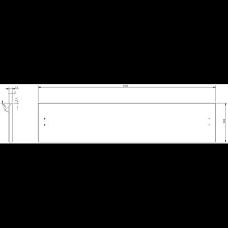 Koupelnová skříňka Mexen Orio 90 cm s umyvadlem Vela, 2 zásuvky, matná bílá - 91A10-09047-2-BFF01-W23M01