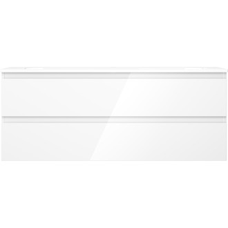 Koupelnová skříňka Mexen Orio 120 cm s umyvadlem Vela, 2 zásuvky, lesklá bílá - 91A10-12047-2-BFF00-W23M00