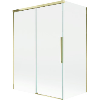 Mexen Rox 2-křídlá posuvná vanová zástěna 120 + 70 x 150 cm, průhledná, zlatá - 8C9-120-070-50-00