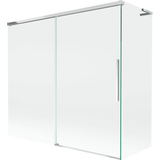 Mexen Rox L 2dílná posuvná vanová zástěna 170 + 75 x 150 cm, průhledná, chrom - 8C9L-170-075-01-00