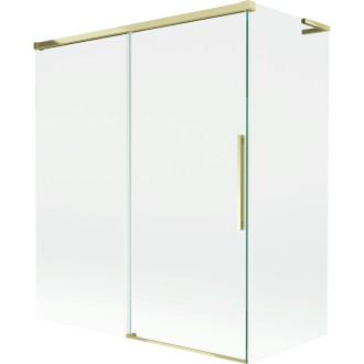 Mexen Rox L 2dílná posuvná vanová zástěna 140 + 70 x 150 cm, průhledná, zlatá - 8C9L-140-070-50-00