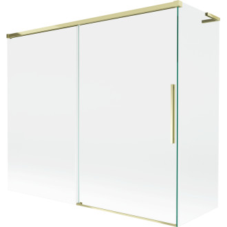 Mexen Rox L 2dílná posuvná vanová zástěna 180 + 90 x 150 cm, průhledná, zlatá - 8C9L-180-090-50-00