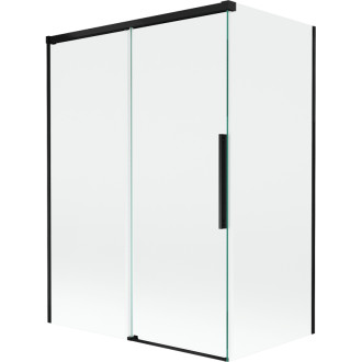 Mexen Rox 2-křídlá posuvná vanová zástěna 120 + 70 x 150 cm, průhledná, černá - 8C9-120-070-70-00