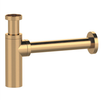 Umyvadlový sifon 5/4", odpad 32mm, kulatý, zlato mat SI519D