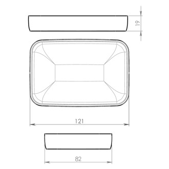 YLENIA mýdlenka na postavení, bílá