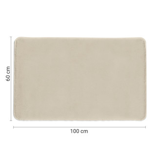 FUZZY koupelnová předložka, 60x100cm, 100% polyester, protiskluz, tortora