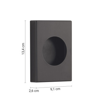 Zásobník hygienických sáčků, 13,4x26x9 cm, černá mat