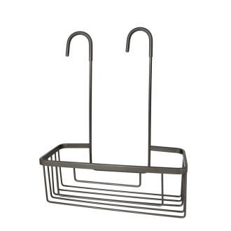 SMART police do sprchy závěsná, na baterii, 300x375x120 mm, gun metal