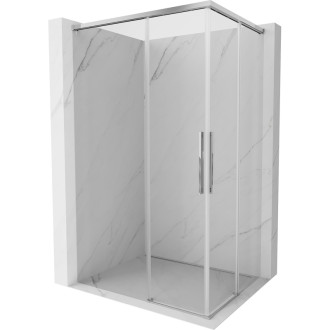 Mexen Rox Duo posuvný sprchový kout 100 x 80 cm, průhledný, chrom - 8C2D-100-080-01-00
