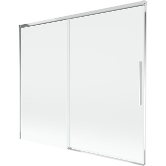 Mexen Rox 2-křídlá posuvná vanová zástěna 180 x 150 cm, průhledná, chrom - 8C9-180-001-01-00