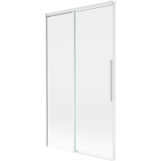 Mexen Rox 2dílná posuvná vanová zástěna 100 x 150 cm, průhledná, bílá - 8C9-100-001-20-00