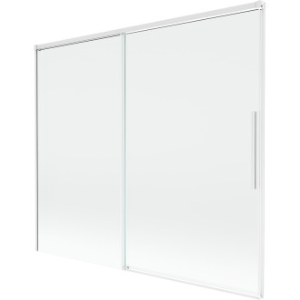 Mexen Rox 2-křídlá posuvná vanová zástěna 180 x 150 cm, průhledná, bílá - 8C9-180-001-20-00