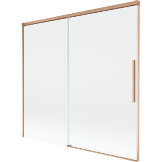 Mexen Rox 2-křídlá posuvná vanová zástěna 170 x 150 cm, průhledná, kartáčovaná měď - 8C9-170-001-65-00