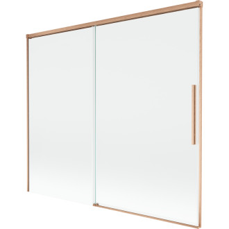 Mexen Rox 2-křídlá posuvná vanová zástěna 180 x 150 cm, průhledná, kartáčovaná měď - 8C9-180-001-65-00