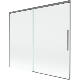 Mexen Rox 2dílná posuvná vanová zástěna 180 x 150 cm, průhledná, stříbrná - 8C9-180-001-95-00