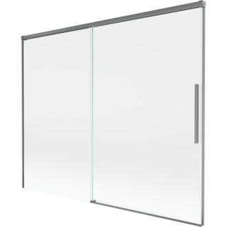 Mexen Rox 2dílná posuvná vanová zástěna 190 x 150 cm, průhledná, stříbrná - 8C9-190-001-95-00