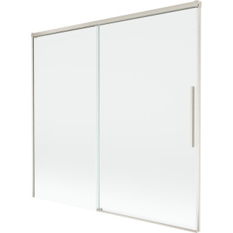 Mexen Rox 2-křídlá posuvná vanová zástěna 170 x 150 cm, průhledná, kartáčovaný nikl - 8C9-170-001-97-00