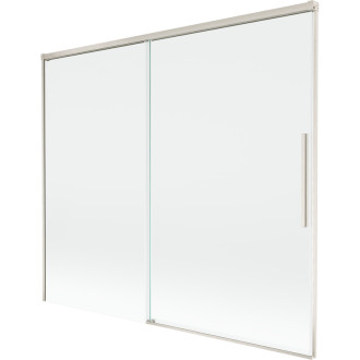 Mexen Rox 2dílná posuvná vanová zástěna 180 x 150 cm, průhledná, kartáčovaný nikl - 8C9-180-001-97-00